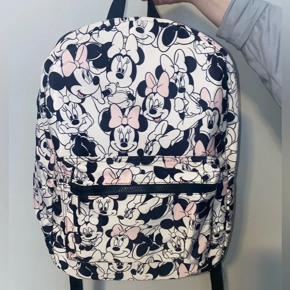 Disney | Bags | Newminnie Mouse Full Size Backpack Pink  display picture 1